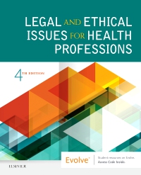 cover image - Legal and Ethical Issues for Health Professions Elsevier eBook on VitalSource, 4th Edition