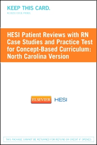 cover image - HESI Patient Reviews with RN Case Studies and Practice Test for Concept-Based Curriculum: North Carolina Version - Classic Version, 1st Edition