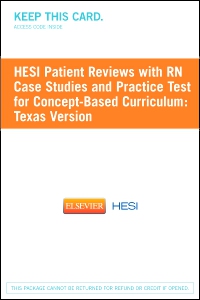 cover image - HESI Patient Reviews with RN Case Studies and Practice Test for Concept-Based Curriculum: Texas Version - Classic Version, 1st Edition