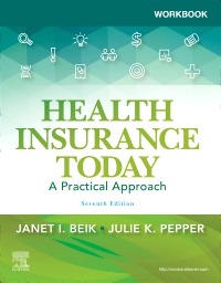cover image - Workbook for Health Insurance Today Elsevier eBook on VitalSource, 7th Edition