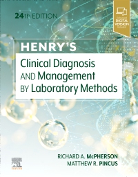 cover image - Henry's Clinical Diagnosis and Management by Laboratory Methods, 24th Edition