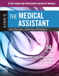 cover image - Study Guide and Procedure Checklist Manual for Kinn's The Medical Assistant - Elsevier E-Book on VitalSource, 14th Edition