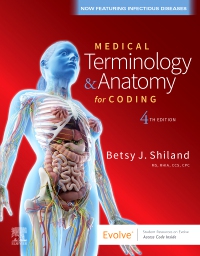 cover image - Medical Terminology & Anatomy for Coding Elsevier eBook on VitalSource, 4th Edition