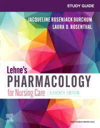 cover image - Study Guide for Lehne's Pharmacology for Nursing Care - Elsevier eBook on VitalSource, 11th Edition