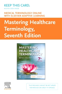 cover image - Medical Terminology Online with Elsevier Adaptive Learning for Mastering Healthcare Terminology (Retail Access Card), 7th Edition