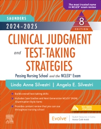 cover image - 2024-2025 Saunders Clinical Judgment and Test-Taking Strategies - Elsevier eBook on VitalSource, 8th Edition