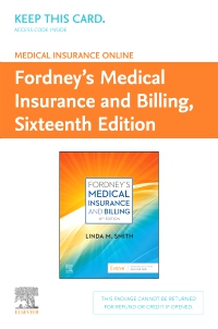 cover image - Medical Insurance Online for Fordney's Medical Insurance and Billing(Access Code), 16th Edition