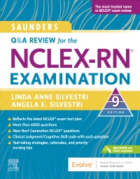 cover image - Saunders Q & A Review for the NCLEX-RN® Examination - Elsevier eBook on VitalSource, 9th Edition