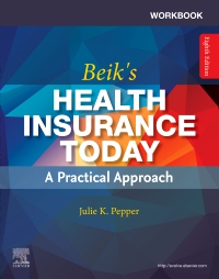 cover image - Workbook for Beik’s Health Insurance Today, 8th Edition