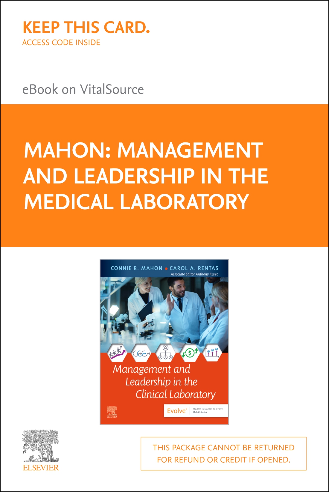 cover image - Management and Leadership in the Medical Laboratory - Elsevier E-Book on VitalSource (Retail Access Card), 1st Edition