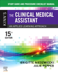 cover image - Study Guide and Procedure Checklist Manual for Kinn's The Clinical Medical Assistant - Elsevier eBook on VitalSource, 15th Edition