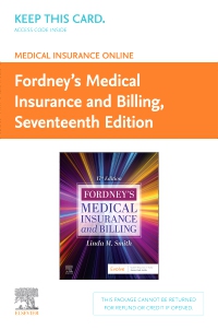 cover image - Medical Insurance Online for Fordney's Medical Insurance and Billing (Access Code), 17th Edition