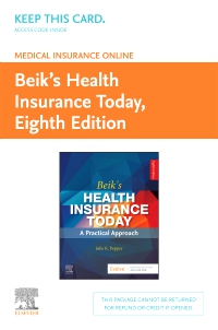 cover image - Medical Insurance Online for Beik’s Health Insurance Today(Access Card), 8th Edition