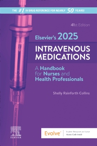 cover image - Evolve Resources for Elsevier’s 2025 Intravenous Medications, 41st Edition