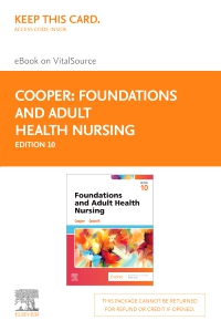 cover image - Foundations and Adult Health Nursing - Elsevier E-Book on VitalSource (Retail Access Card), 10th Edition