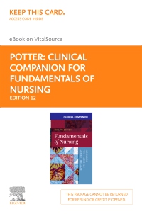 cover image - Clinical Companion for Fundamentals of Nursing - Elsevier eBook on VitalSource (Retail Access Card), 12th Edition