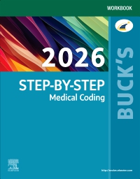 cover image - Buck's Workbook for Step-by-Step Medical Coding, 2026 Edition, 1st Edition
