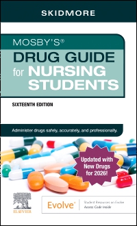 cover image - Mosby’s Drug Guide for Nursing Students with 2026 Update - Elsevier E-Book on VitalSource, 16th Edition