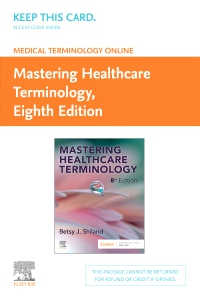 cover image - Medical Terminology Online for Mastering Healthcare Terminology (Retail Access Card), 8th Edition